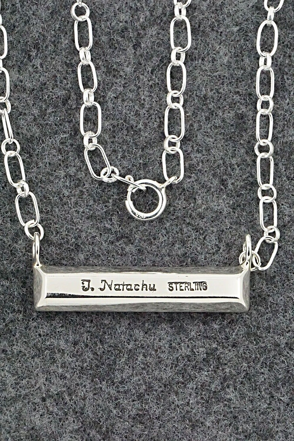Turquoise & Sterling Silver Necklace - Troy Natachu