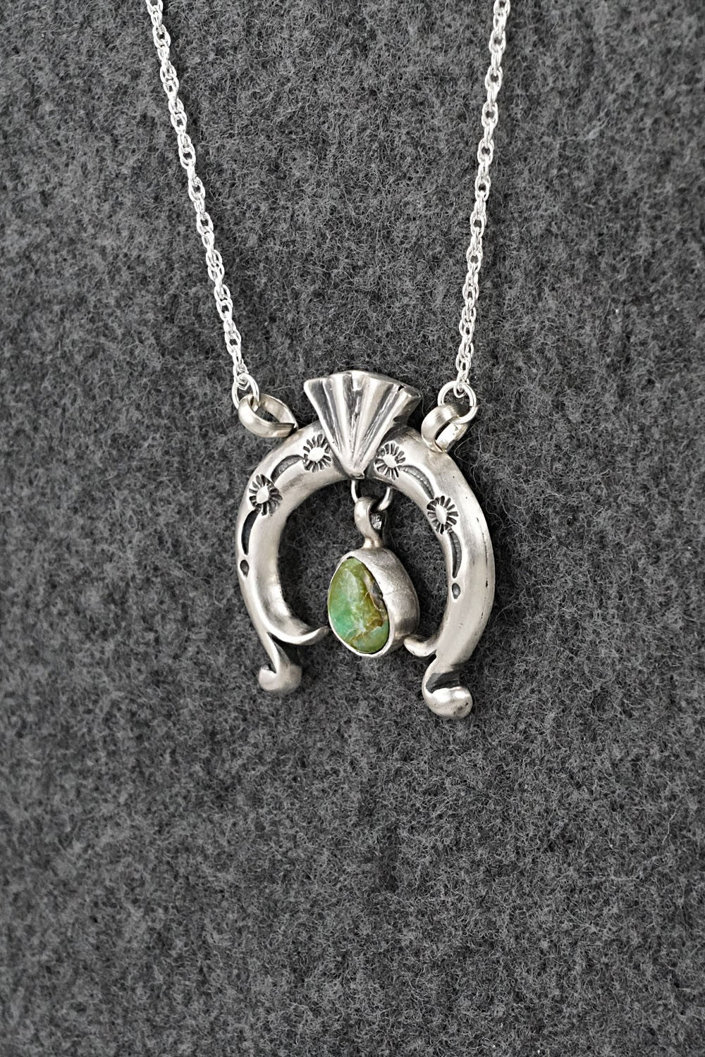 Turquoise & Sterling Silver Necklace - Gary Shorty
