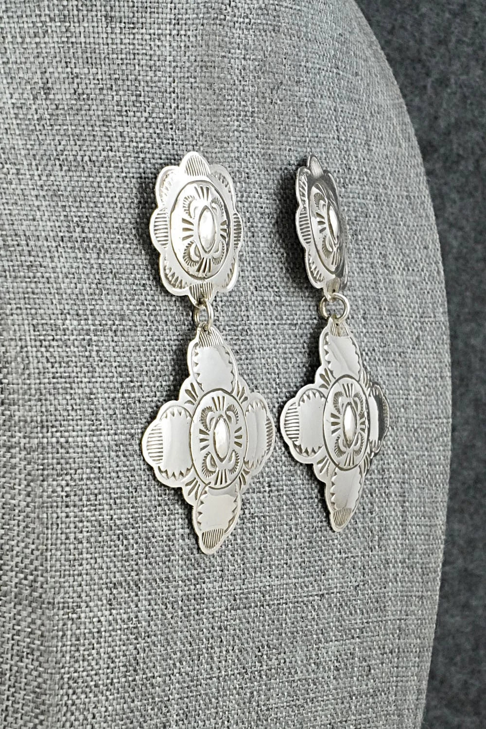 Sterling Silver Earrings - Bertha Begay