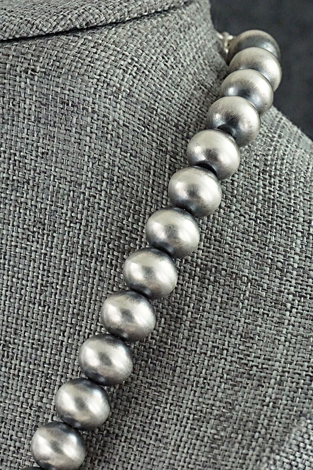 Sterling Silver Navajo Pearl Necklace - Bryannen Halwood