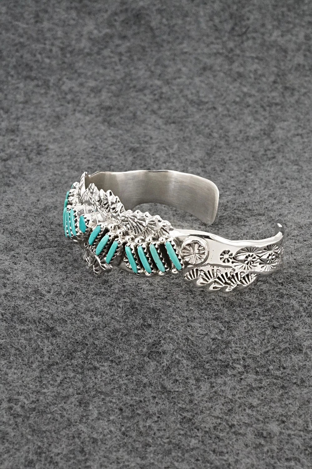 Turquoise & Sterling Silver Bracelet - Murray Hannaweeka