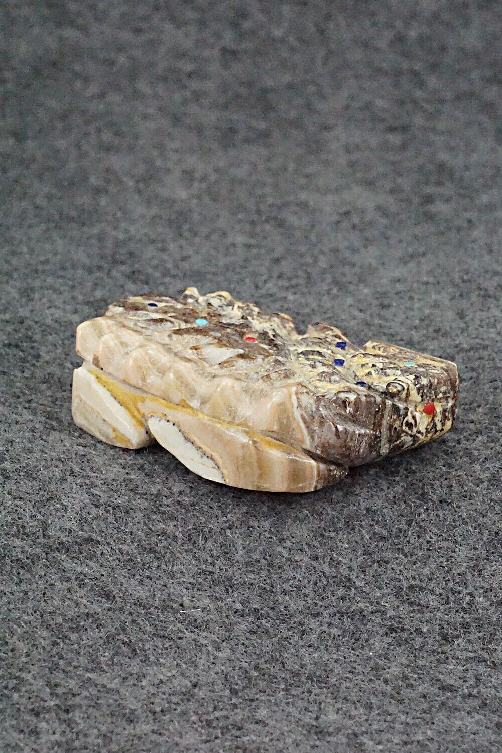 Horned Toad Zuni Fetish Carving - Danny Lonjose