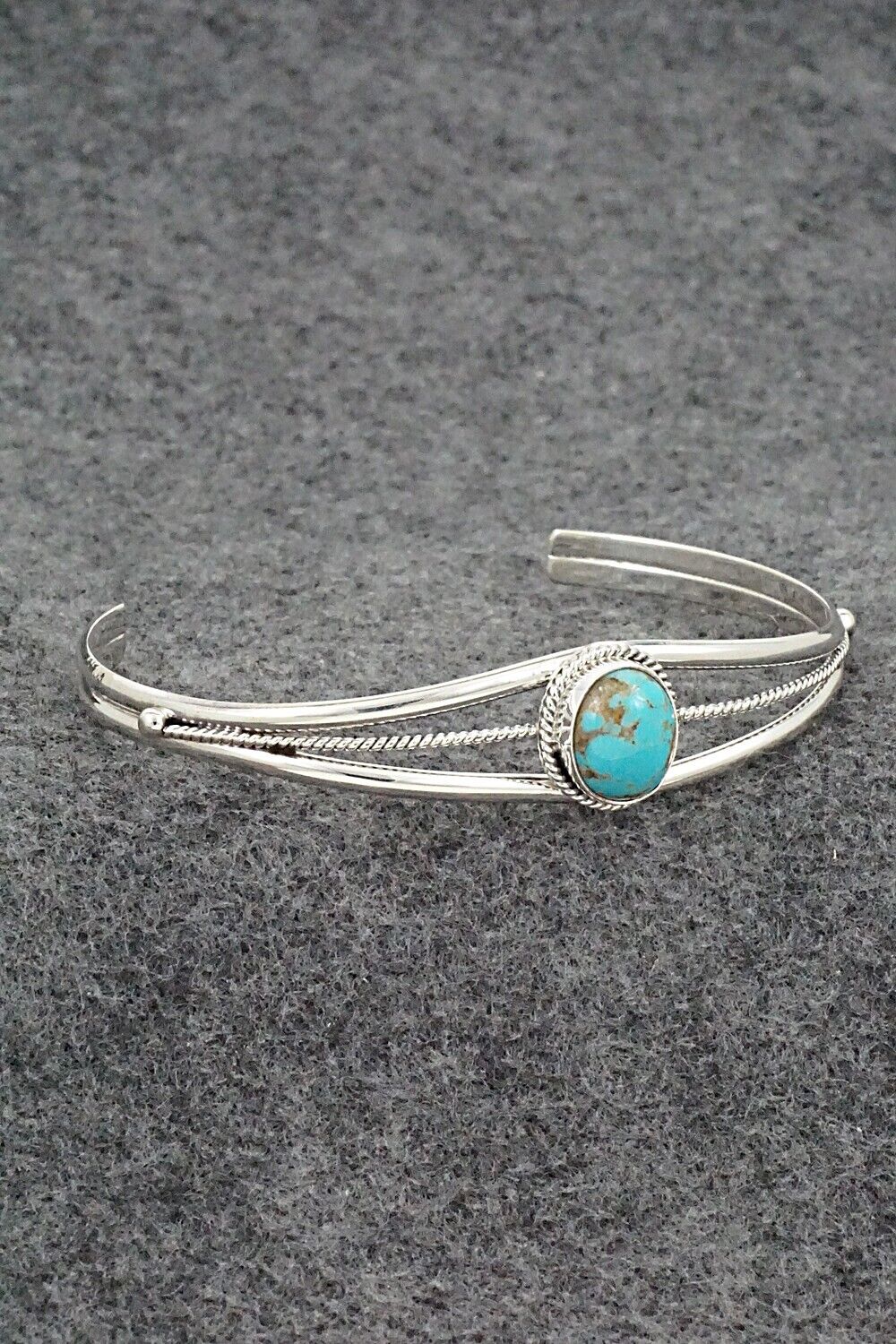 Turquoise and Sterling Silver Bracelet - Alice Rose Saunders