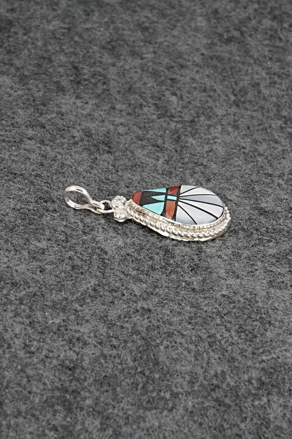 Multi-Stone & Sterling Silver Pendant - Ola Eriacho