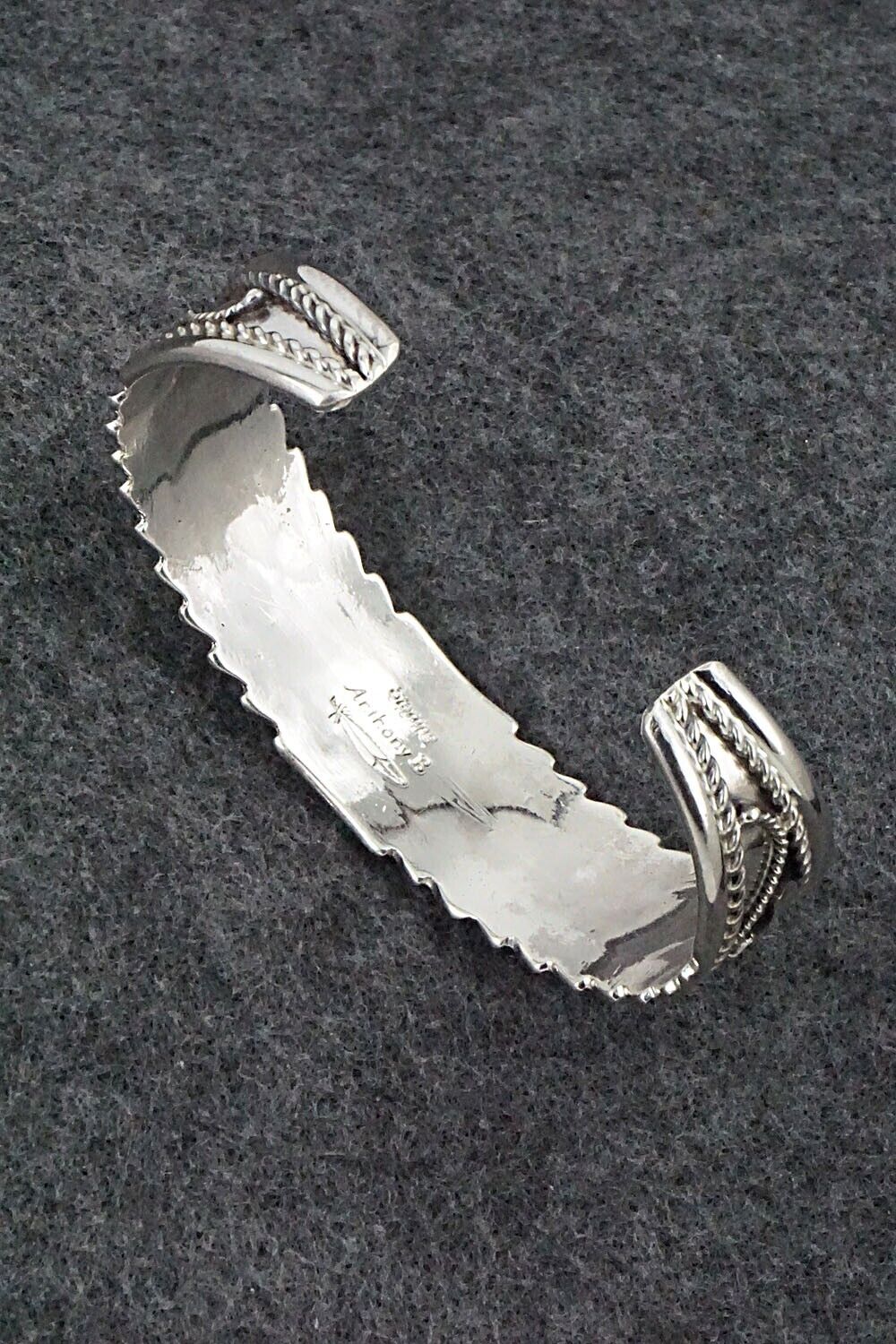 Coral & Sterling Silver Bracelet - Anthony Brown