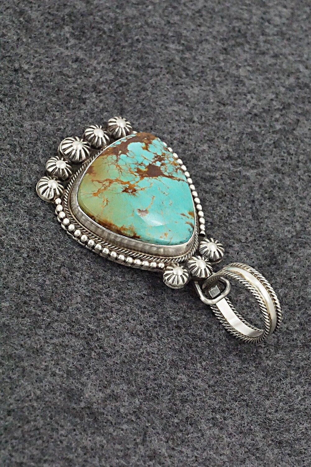 Turquoise & Sterling Silver Pendant - Kathleen Livingston