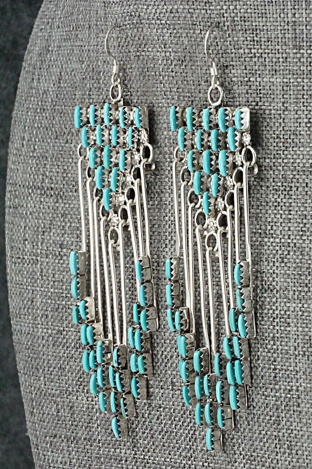 Turquoise & Sterling Silver Earrings - Darren Boone