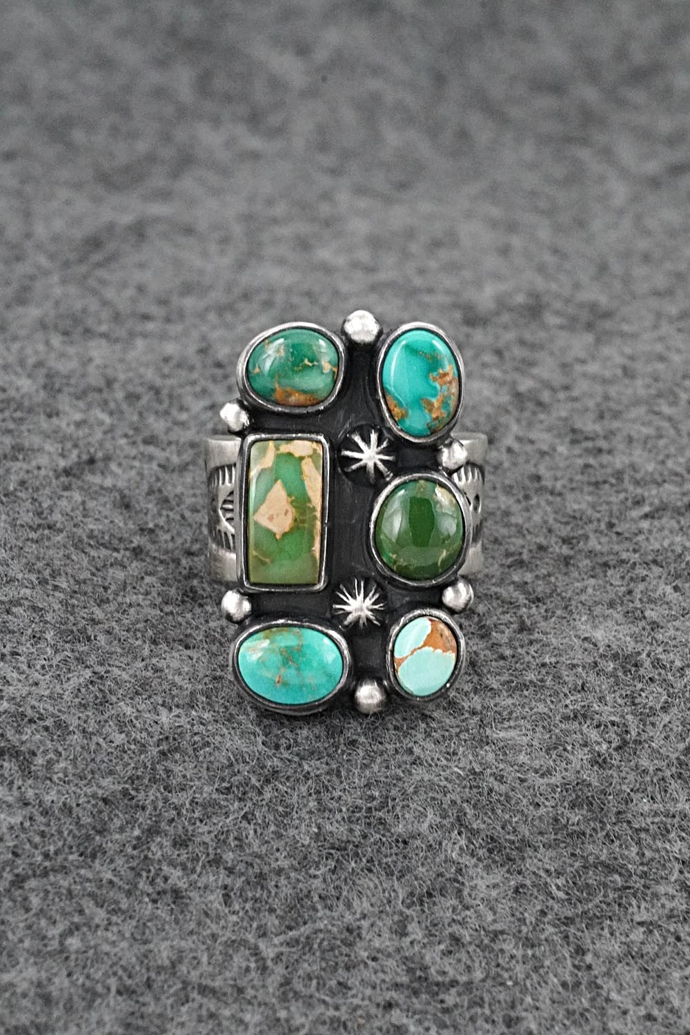 Turquoise & Sterling Silver Ring - Angela Martin - Size 6