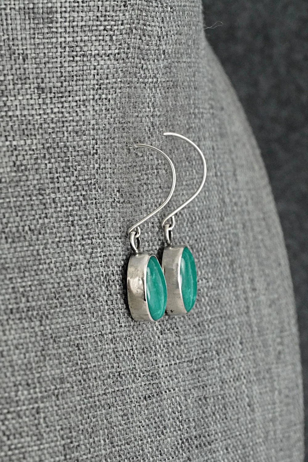Turquoise & Sterling Silver Earrings - Rosemary Saunders