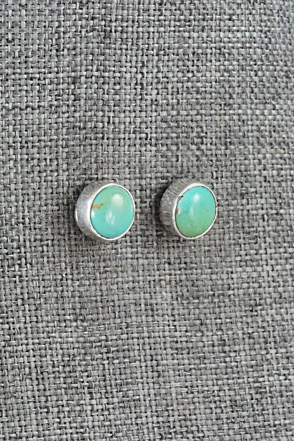 Turquoise & Sterling Silver Earrings - Marco Begaye