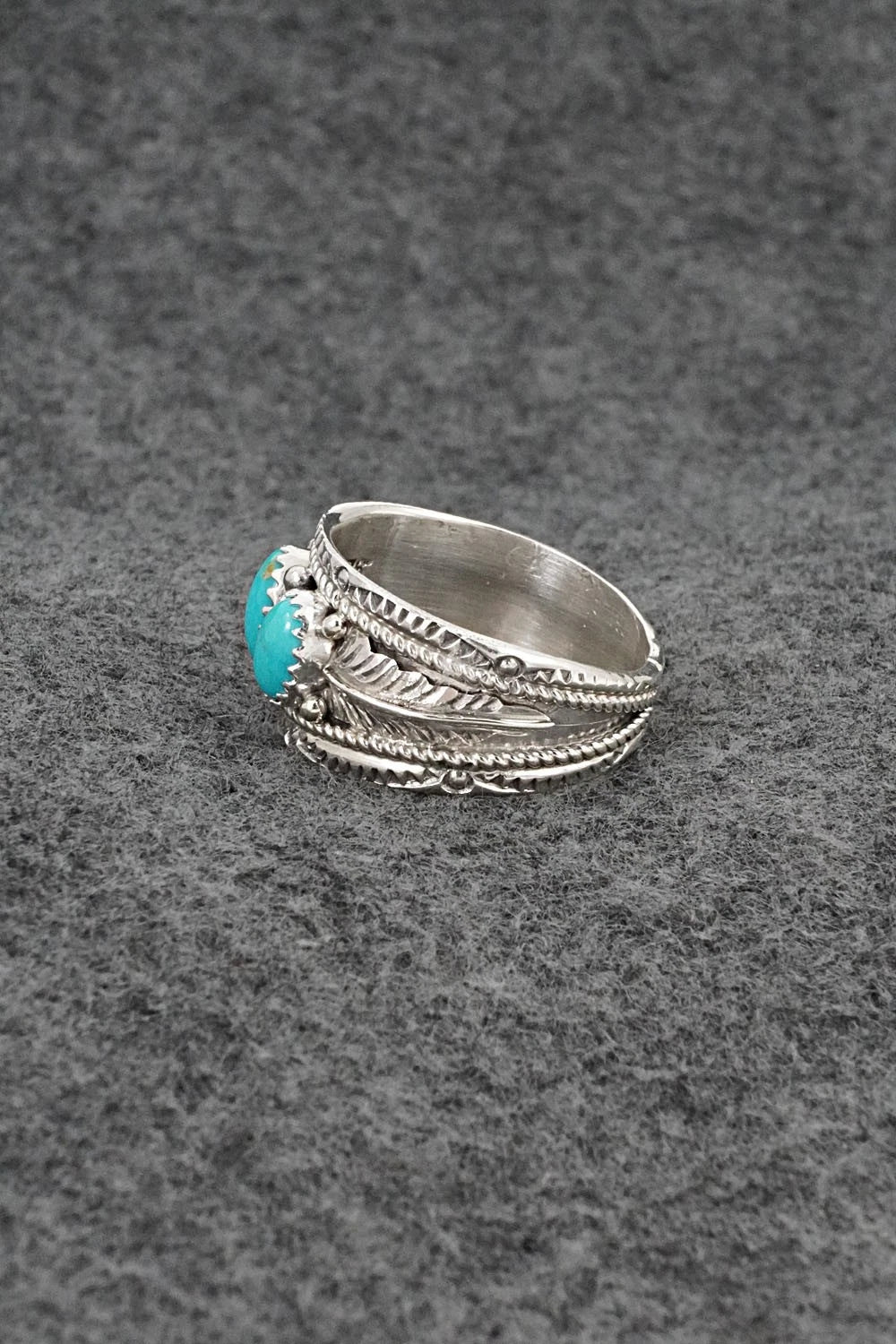 Turquoise & Sterling Silver Ring - Betty Begaye - Size 11