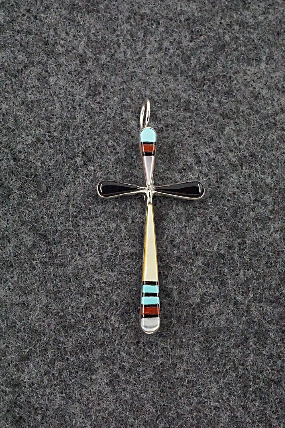 Multi Stone & Sterling Silver Pendant - Sylvester Noche
