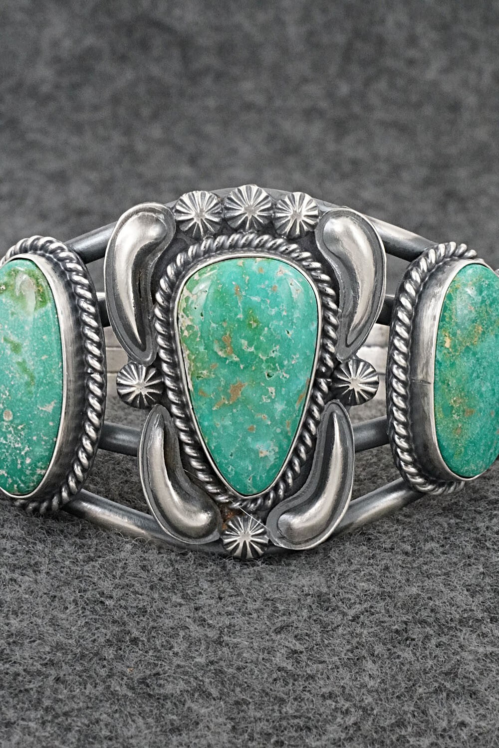 Turquoise & Sterling Silver Bracelet - Raymond Delgarito