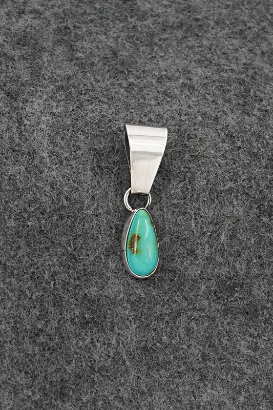 Turquoise & Sterling Silver Pendant - Rosemary Saunders
