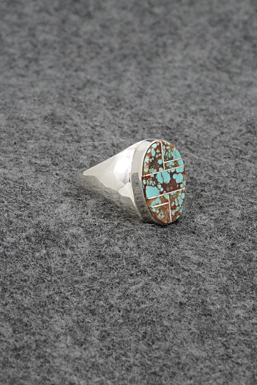 Turquoise & Sterling Silver Ring - Wilbert Gray - Size 9