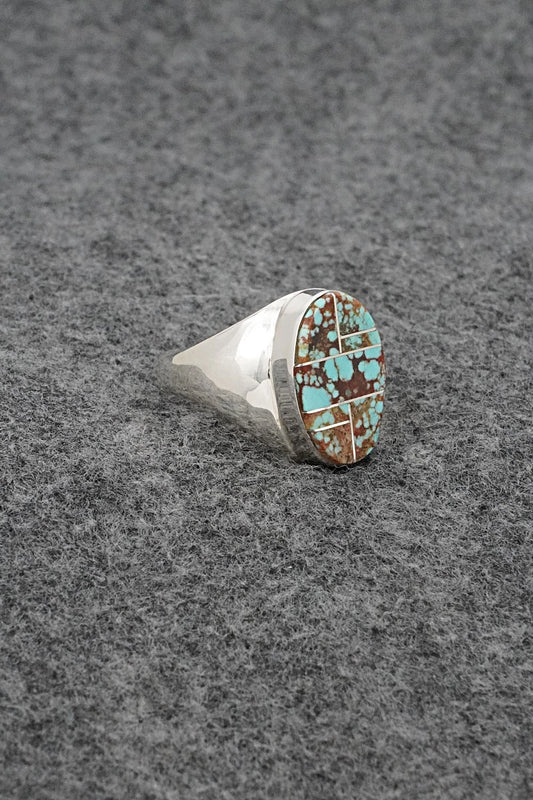 Turquoise & Sterling Silver Ring - Wilbert Gray - Size 9