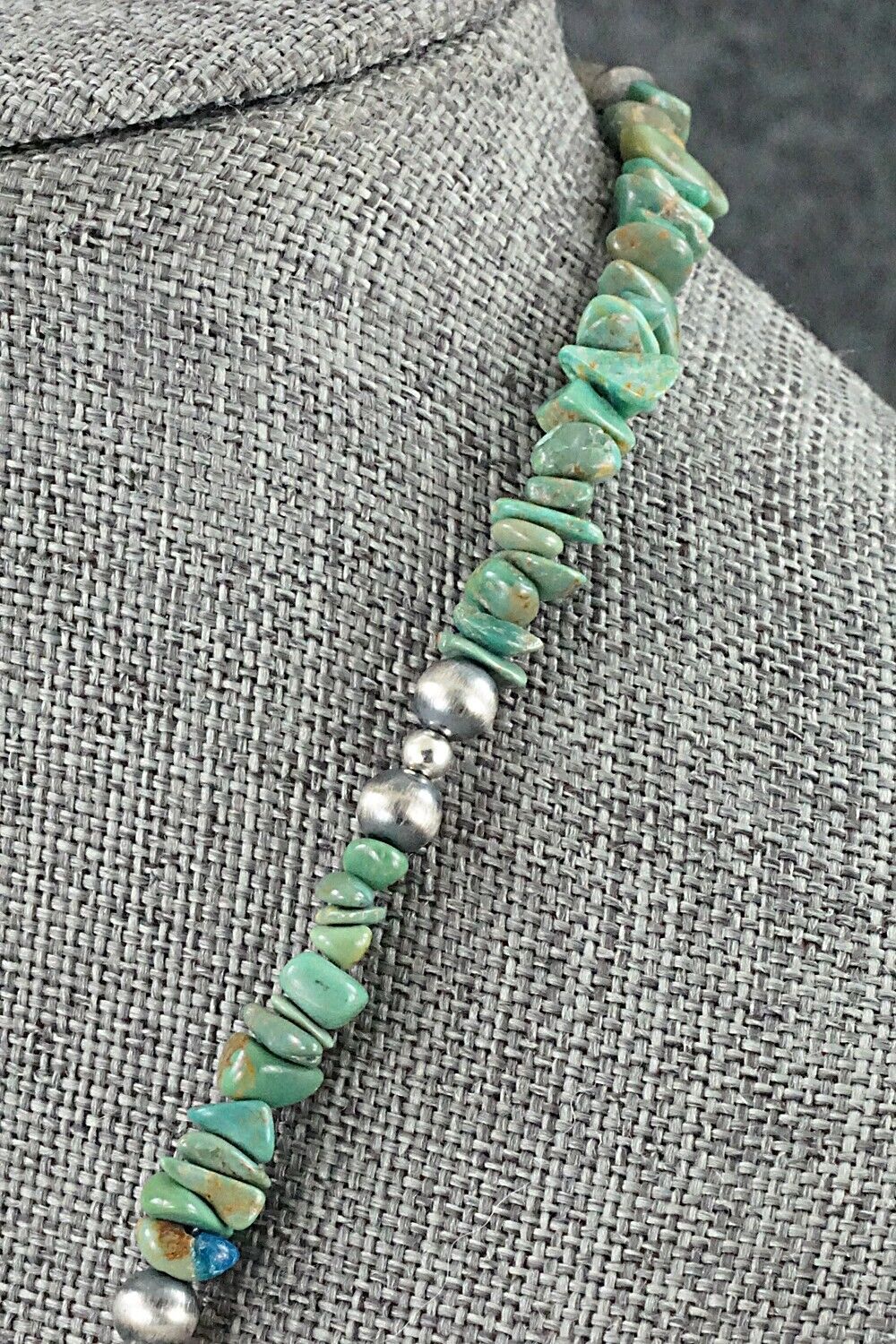 Turquoise & Sterling Silver Necklace - Louise Joe