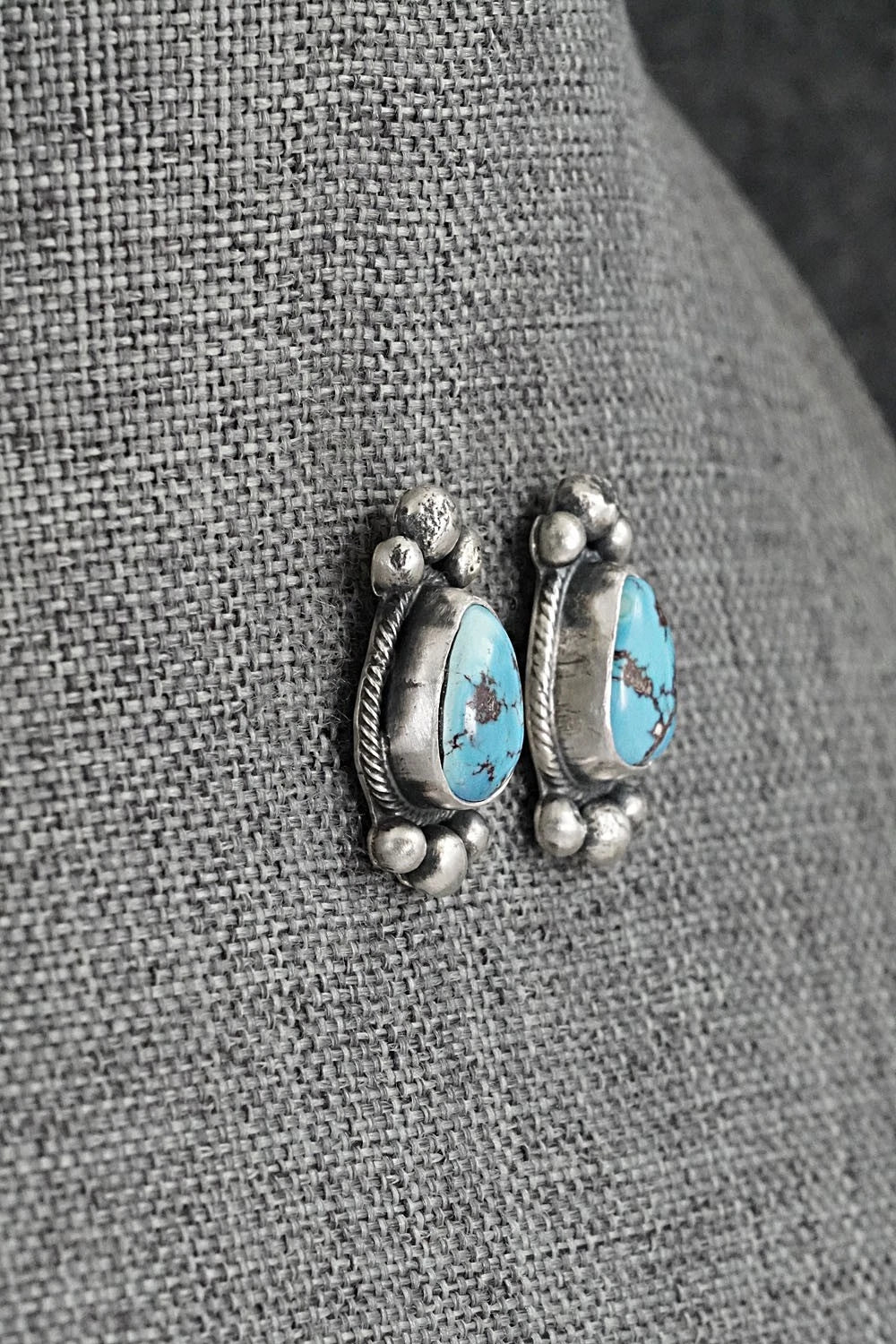 Turquoise & Sterling Silver Squash Blossom Set - Darrin Livingston