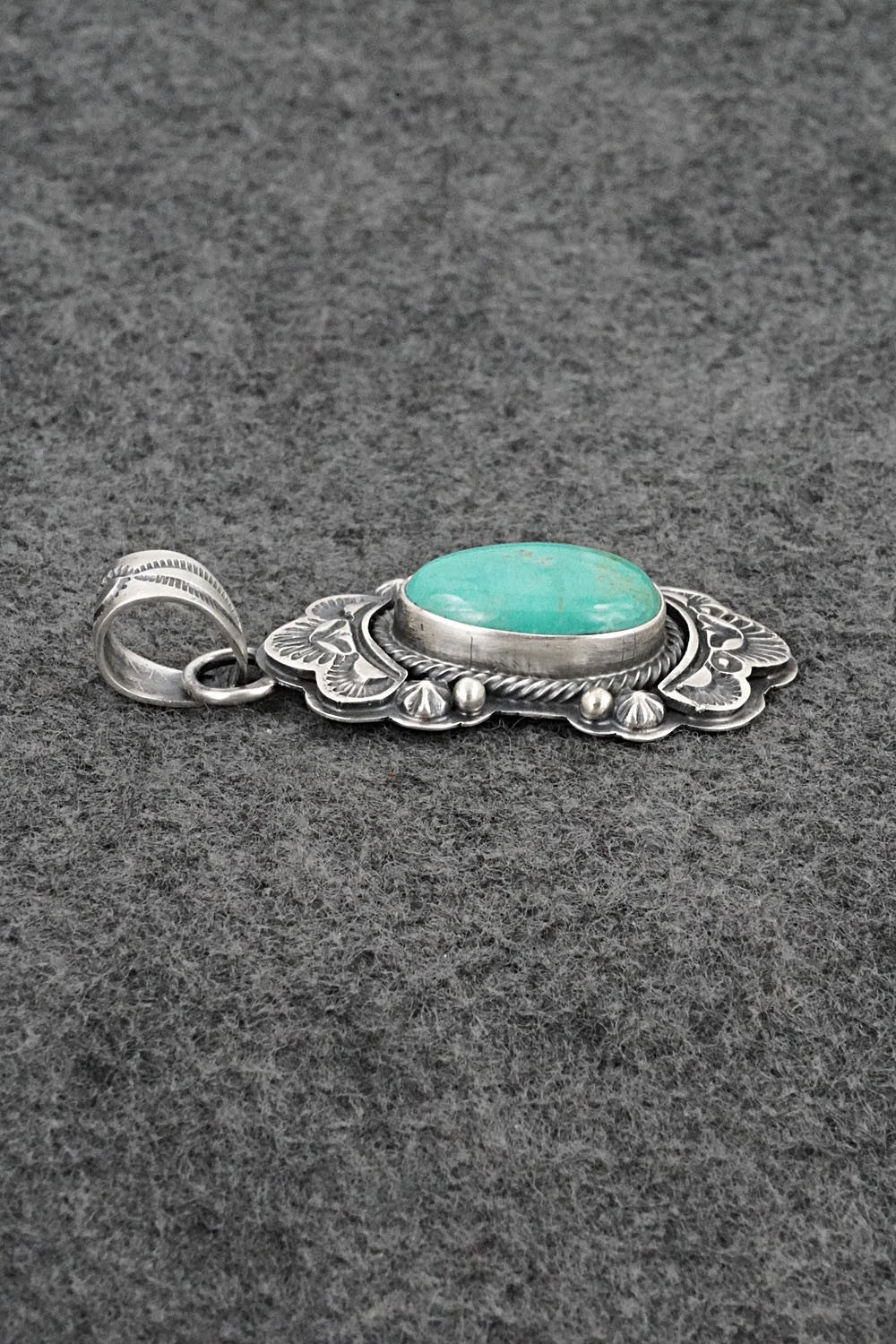 Turquoise & Sterling Silver Pendant - Randy Boyd