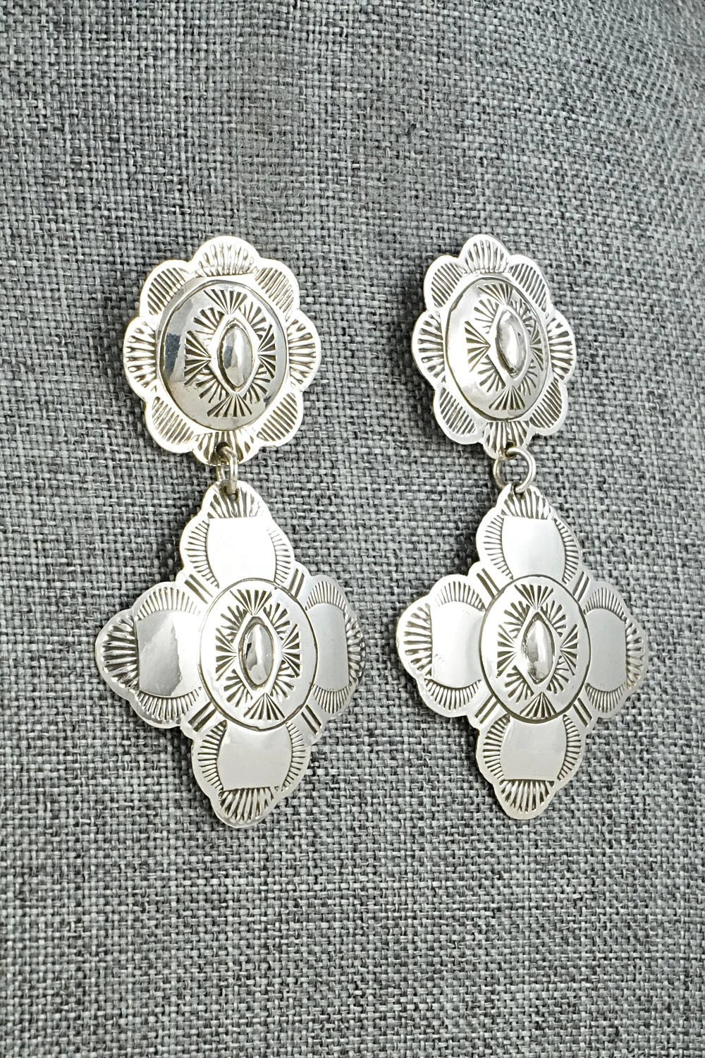 Sterling Silver Earrings - Bertha Begay
