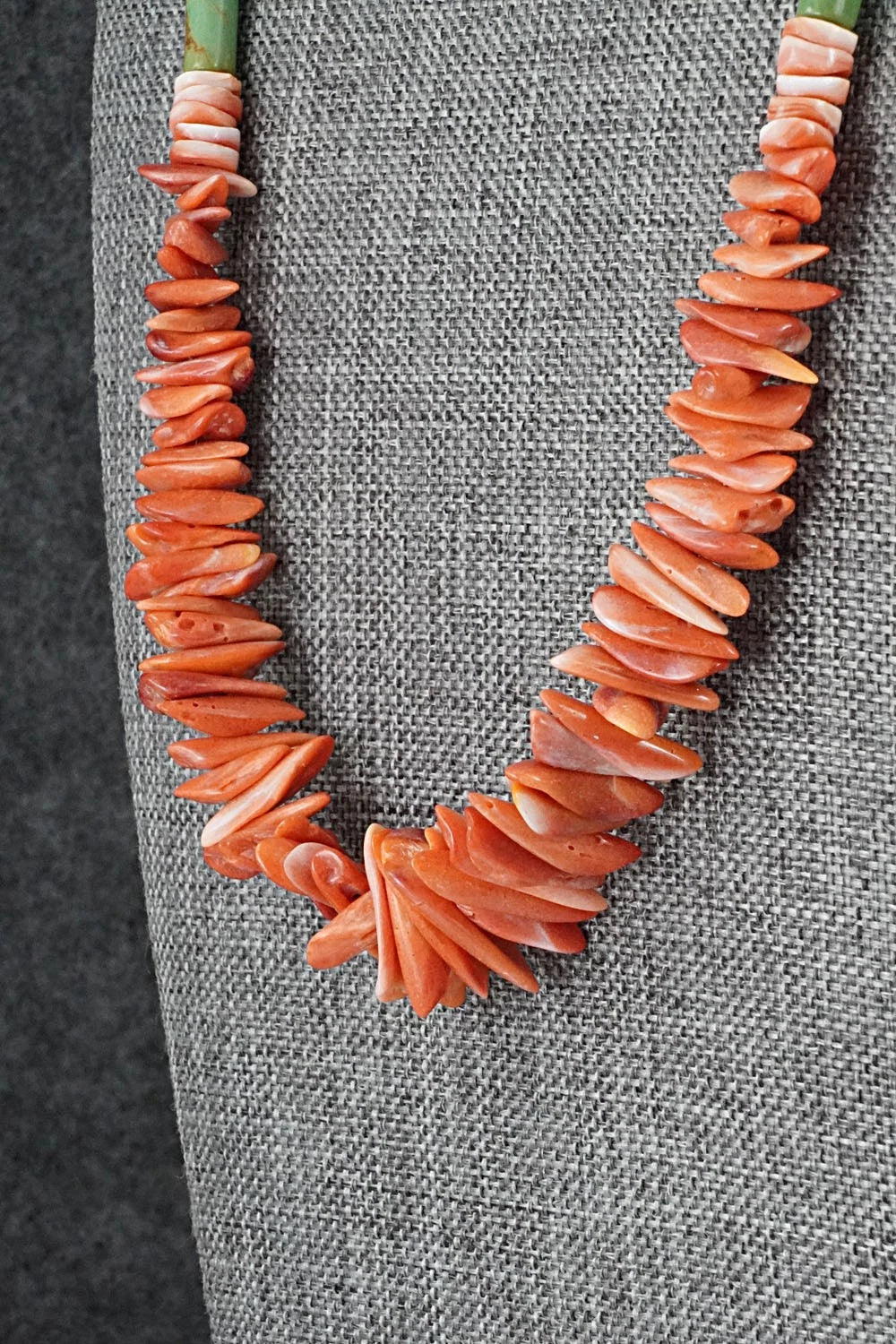 Spiny Oyster, Turquoise & Sterling Silver Necklace Set - Erika Brown