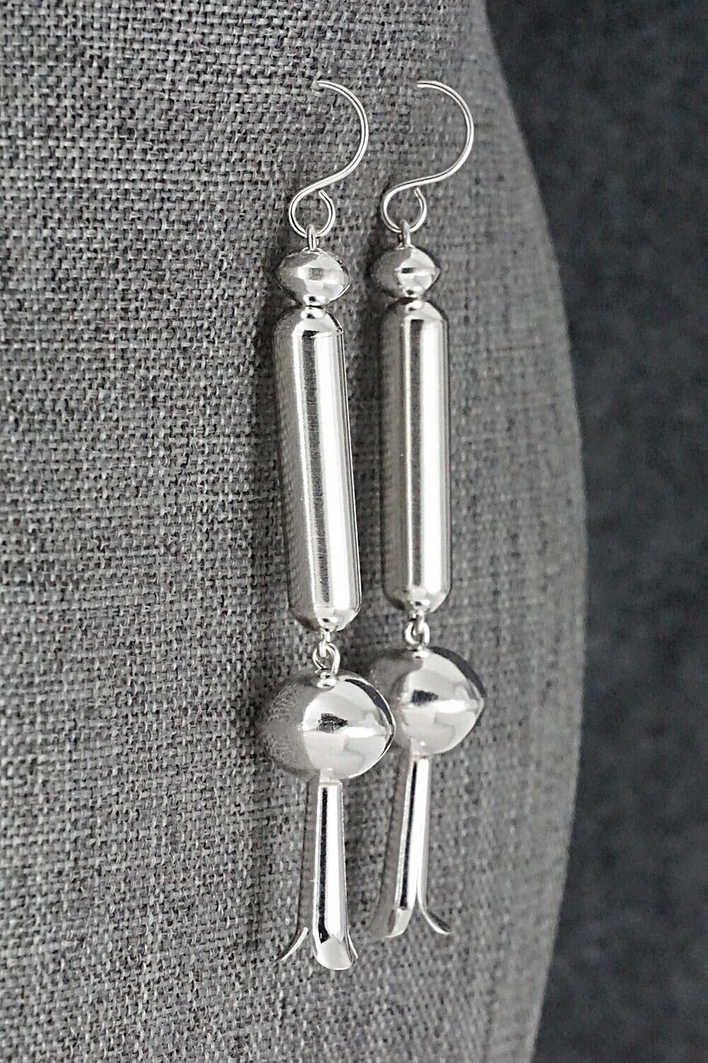 Sterling Silver Navajo Pearl Earrings - Tonisha Haley