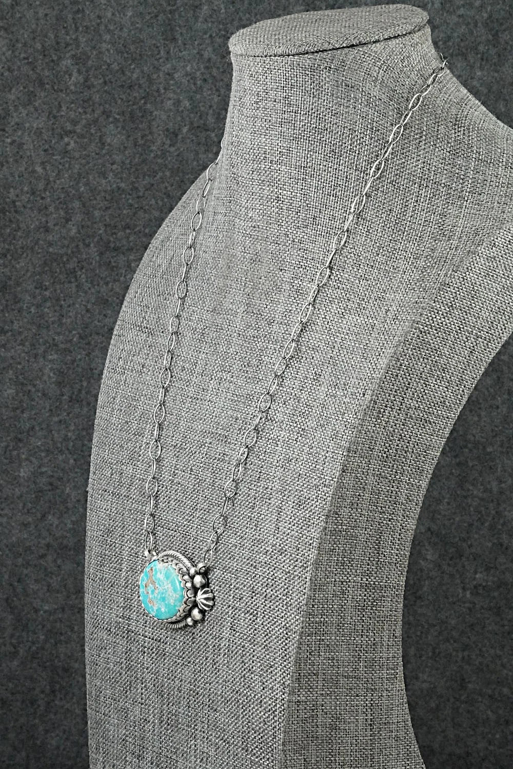 Turquoise & Sterling Silver Necklace - Mark Yazzie