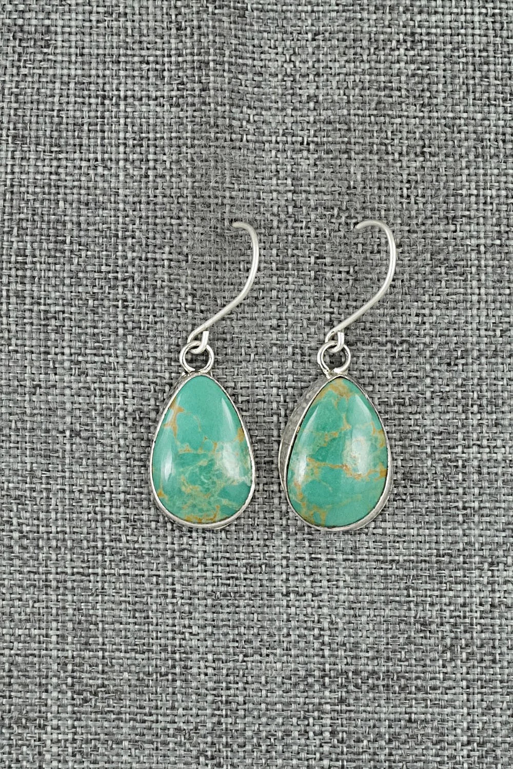 Turquoise & Sterling Silver Earrings - Rosemary Saunders