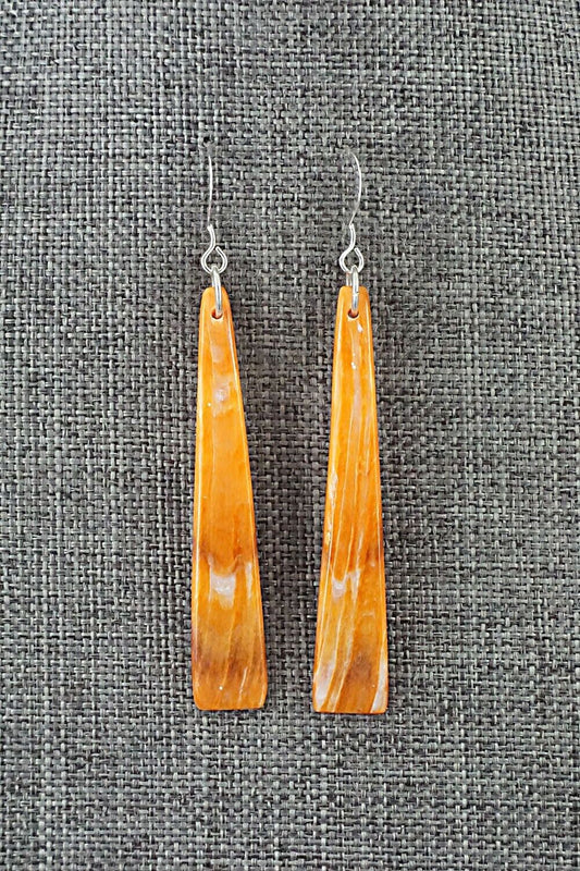 Spiny Oyster & Sterling Silver Earrings - Jesus Espino