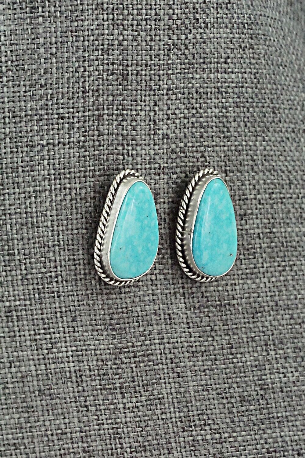 Turquoise & Sterling Silver Necklace and Earrings Set - Rena Begay