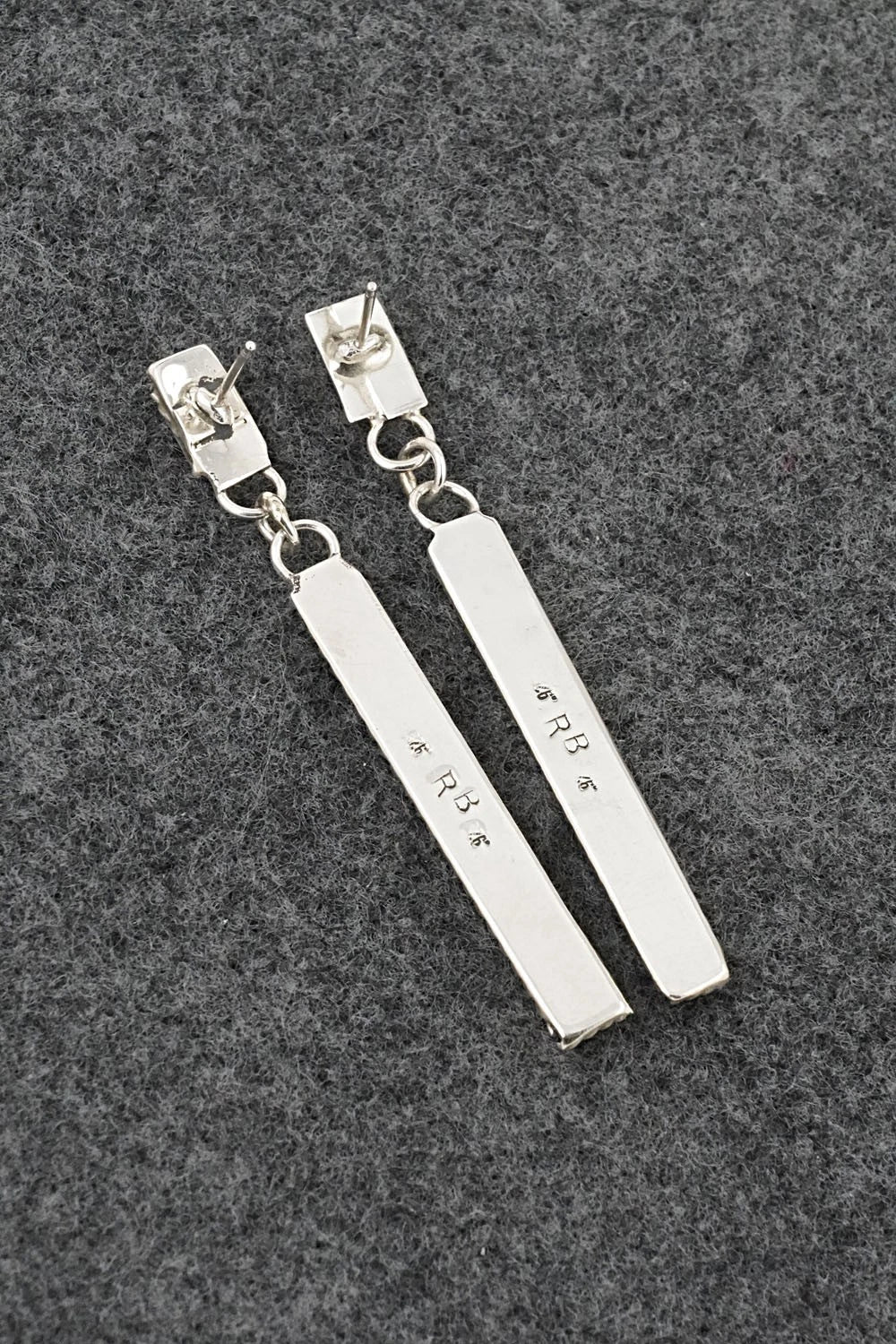 Turquoise & Sterling Silver Earrings - Ricky Booqua