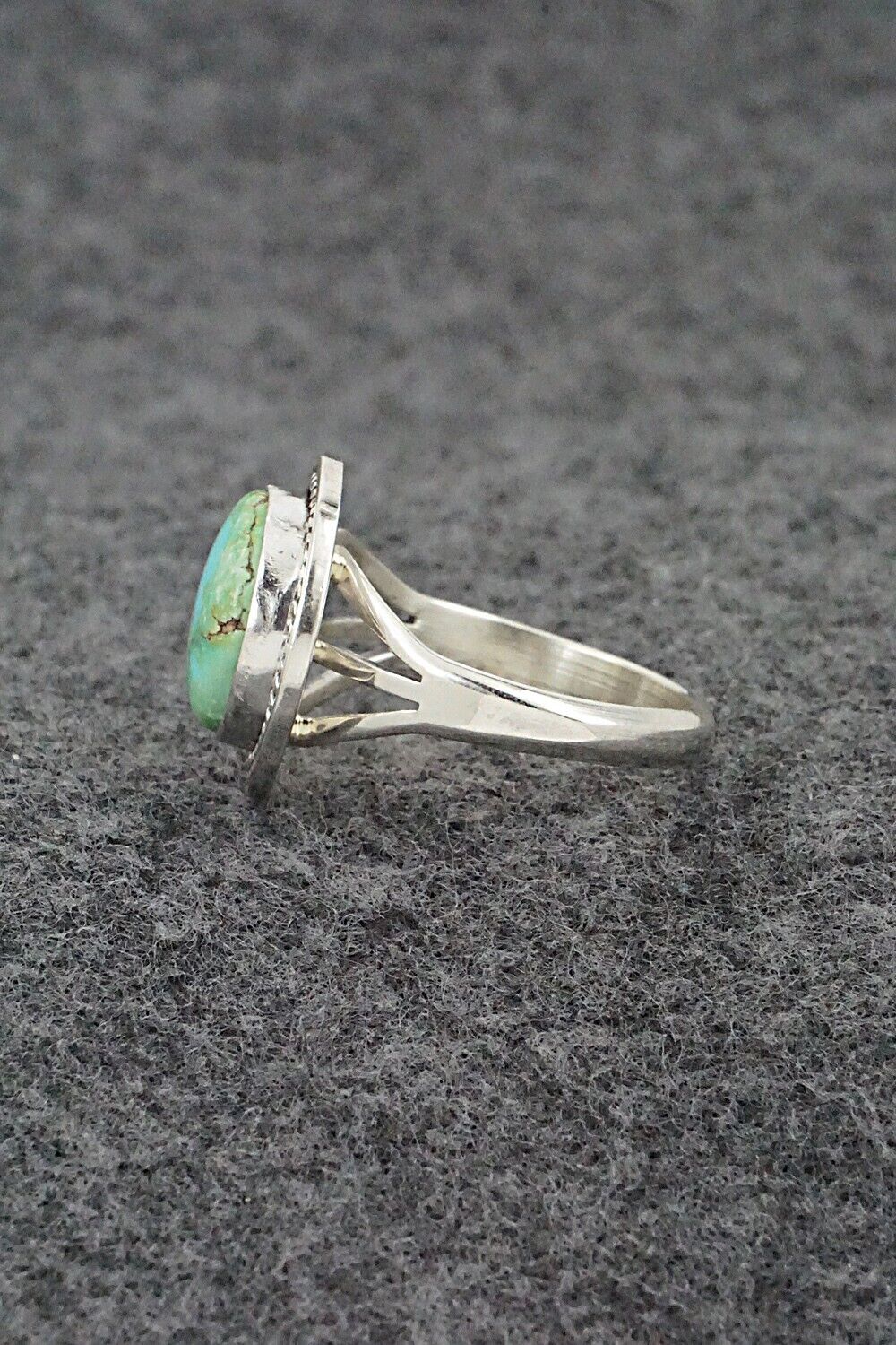 Turquoise & Sterling Silver Ring - Daniel Benally - Size 10