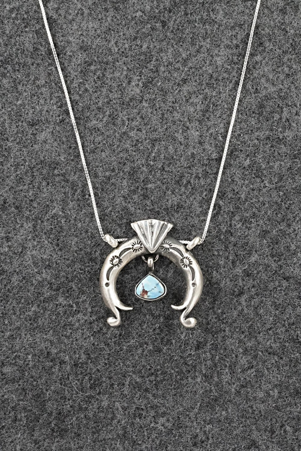 Turquoise & Sterling Silver Necklace - Gary Shorty