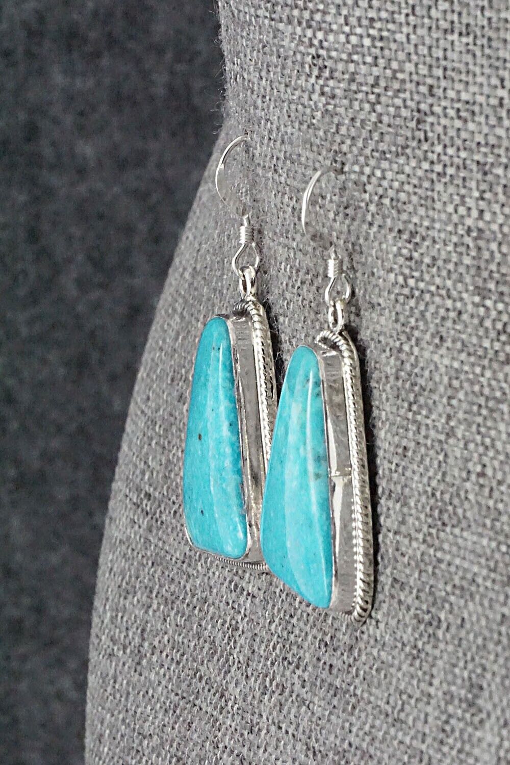 Turquoise and Sterling Silver Earrings - Sharon McCarthy