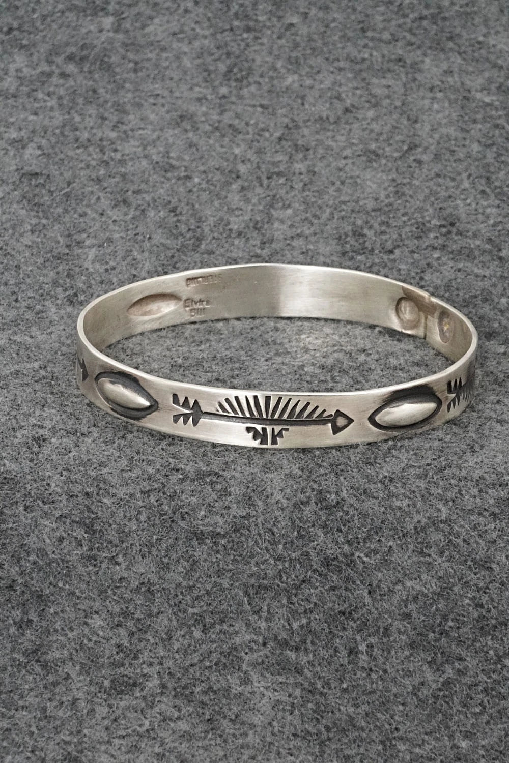 Sterling Silver Bangle Bracelet - Elvira Bill
