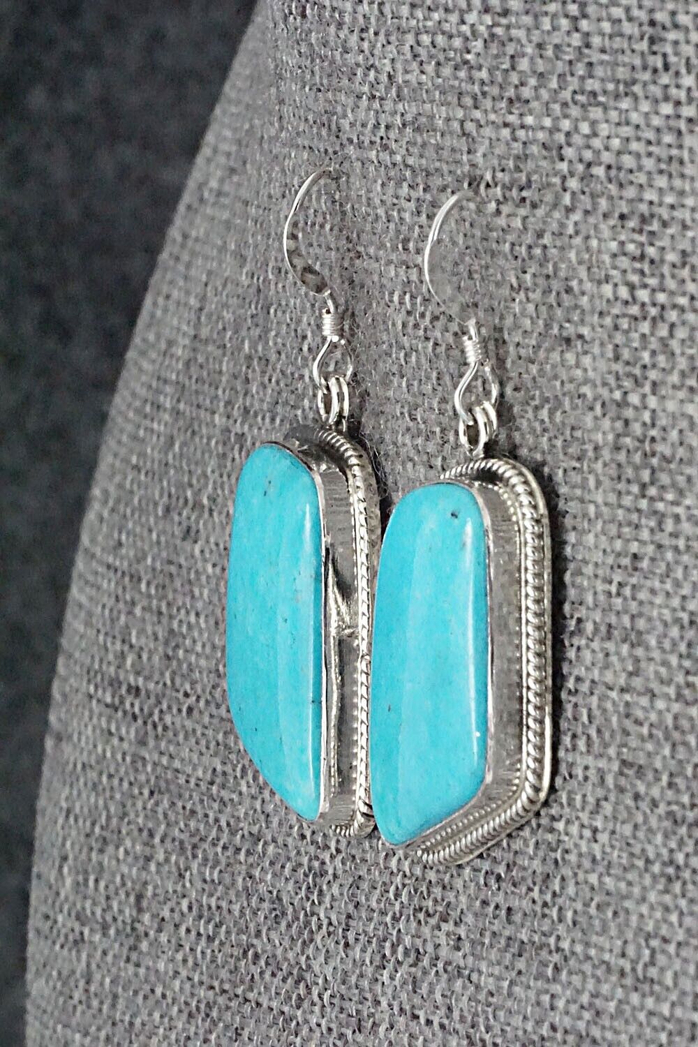 Turquoise and Sterling Silver Earrings - Sharon McCarthy