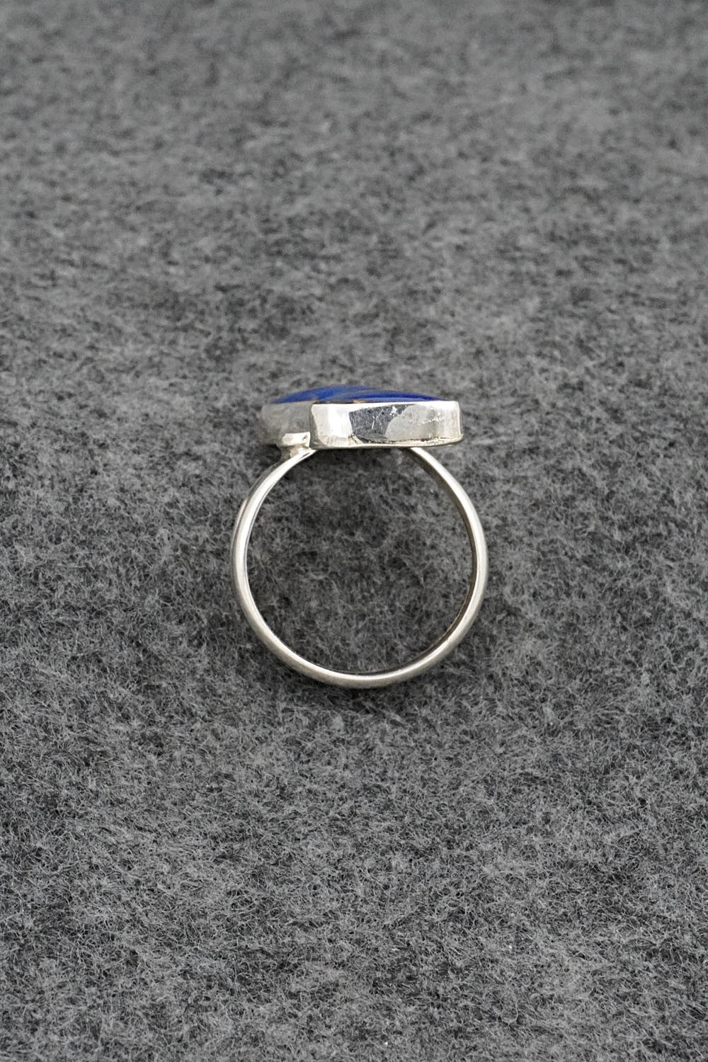 Lapis & Sterling Silver Ring - Priscilla Reeder - Size 8