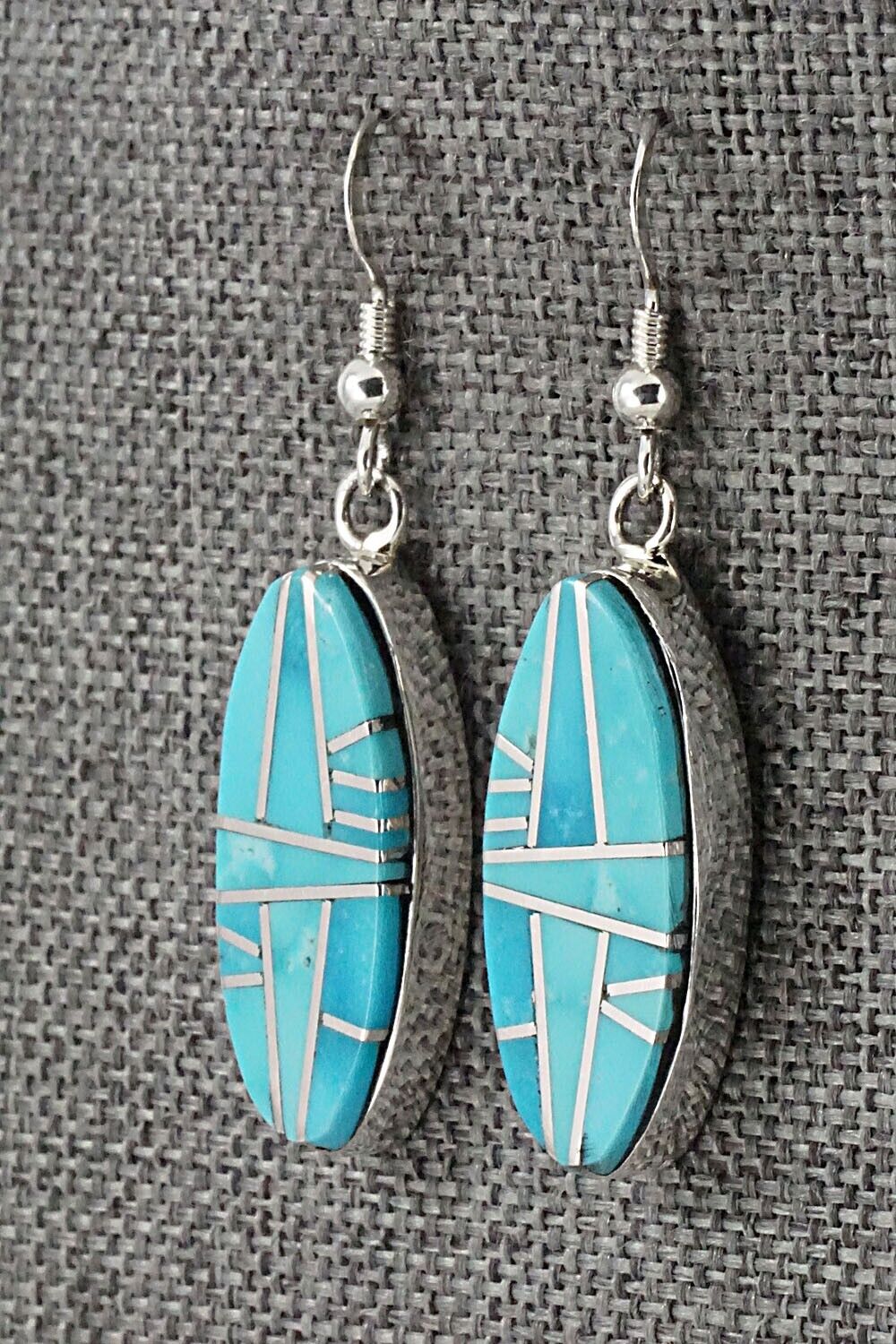 Turquoise & Sterling Silver Pendant & Earrings Set - Julia Etsitty