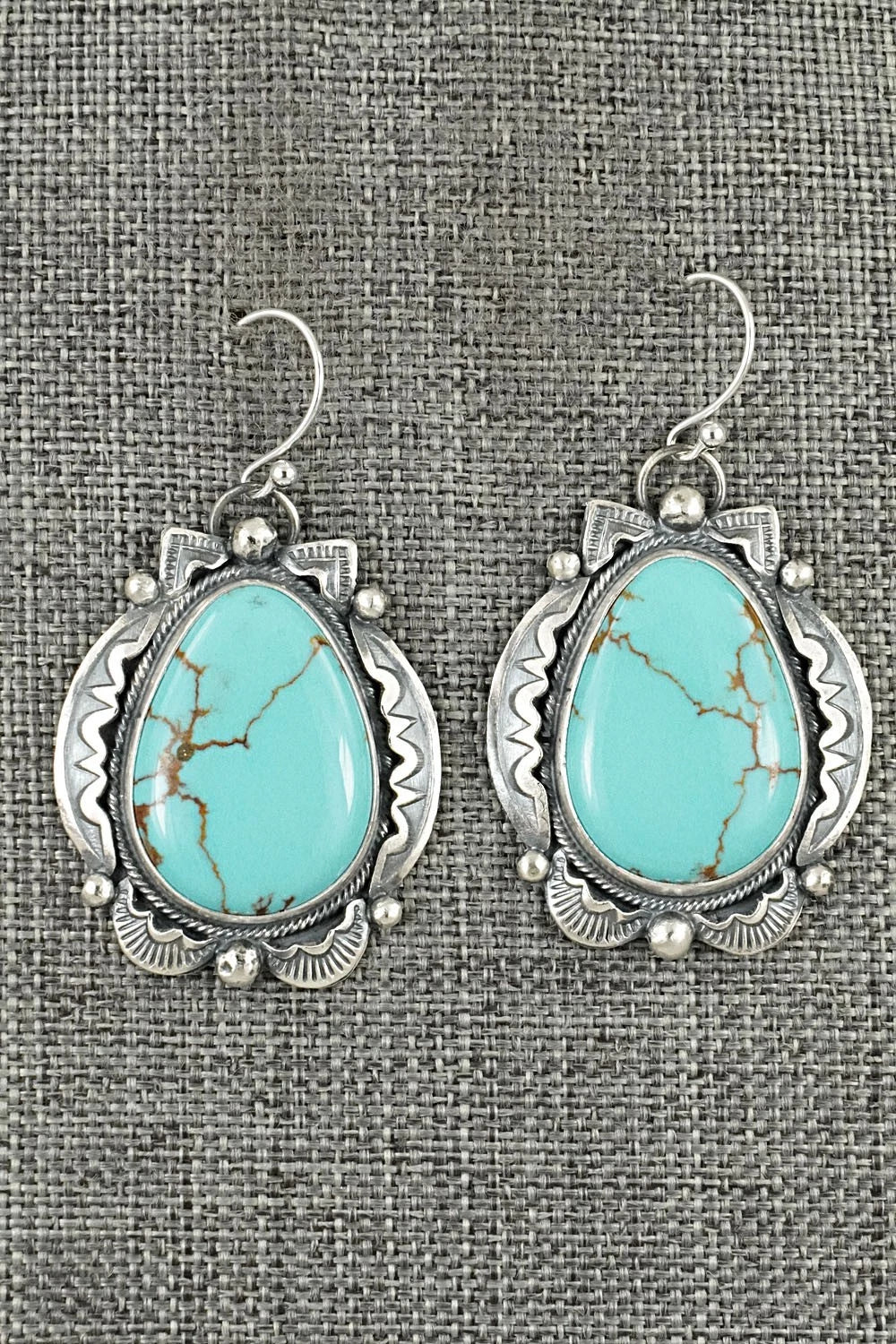 Turquoise & Sterling Silver Earrings - Jackson Hoskie