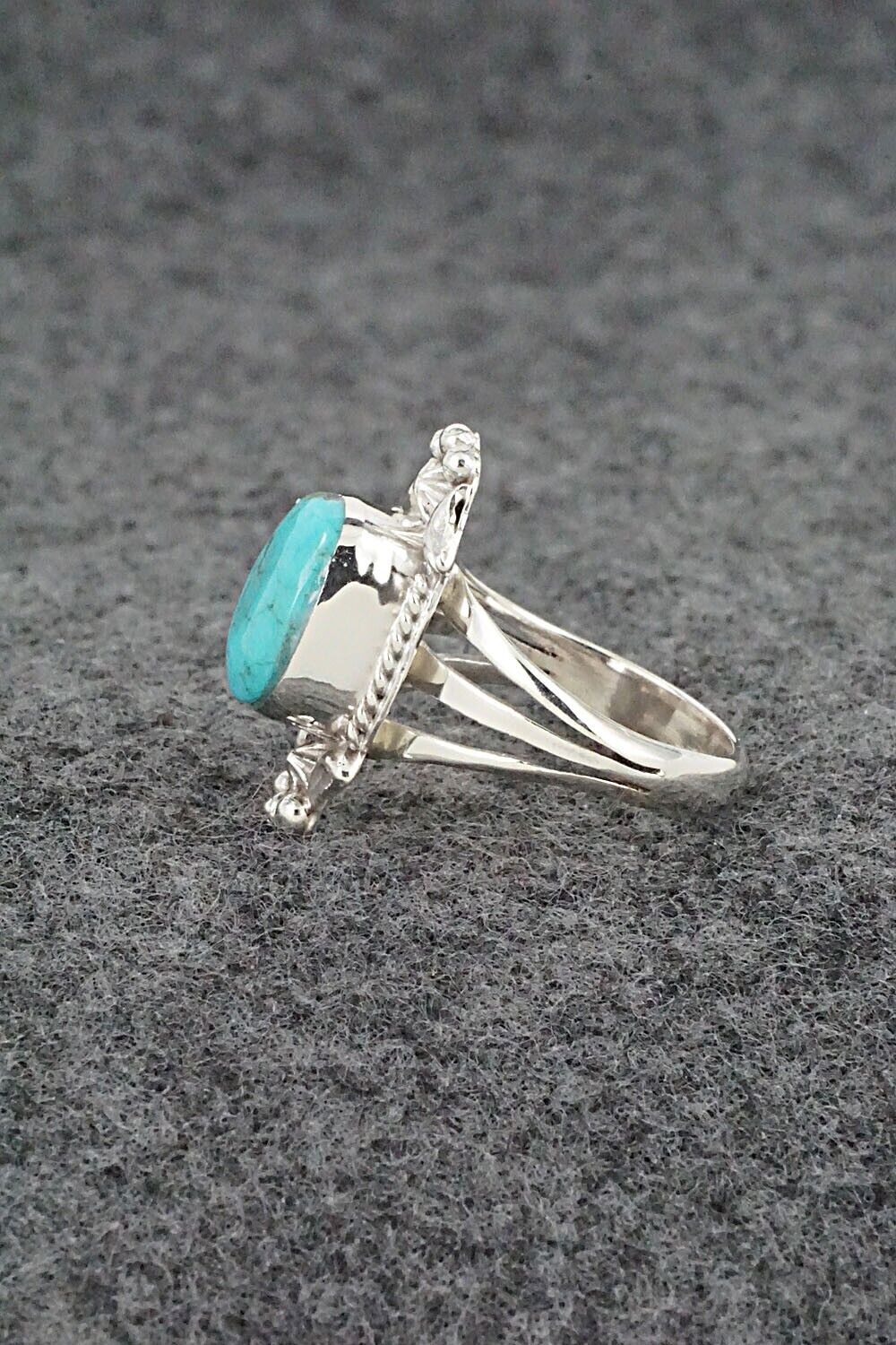 Turquoise & Sterling Silver Ring - Theresa Smith - Size 6.5