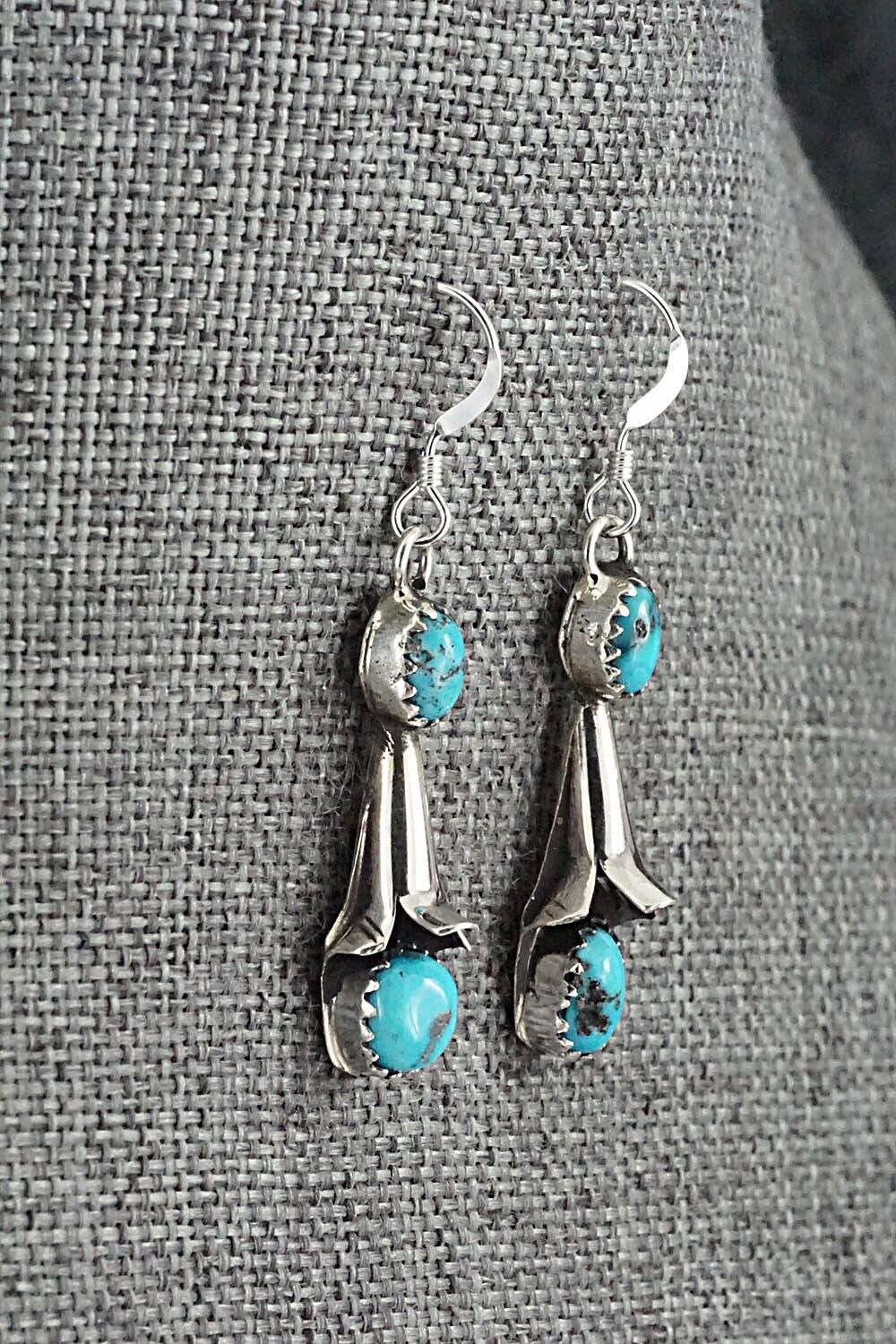 Turquoise & Sterling Silver Squash Blossom Set - Phil Garcia