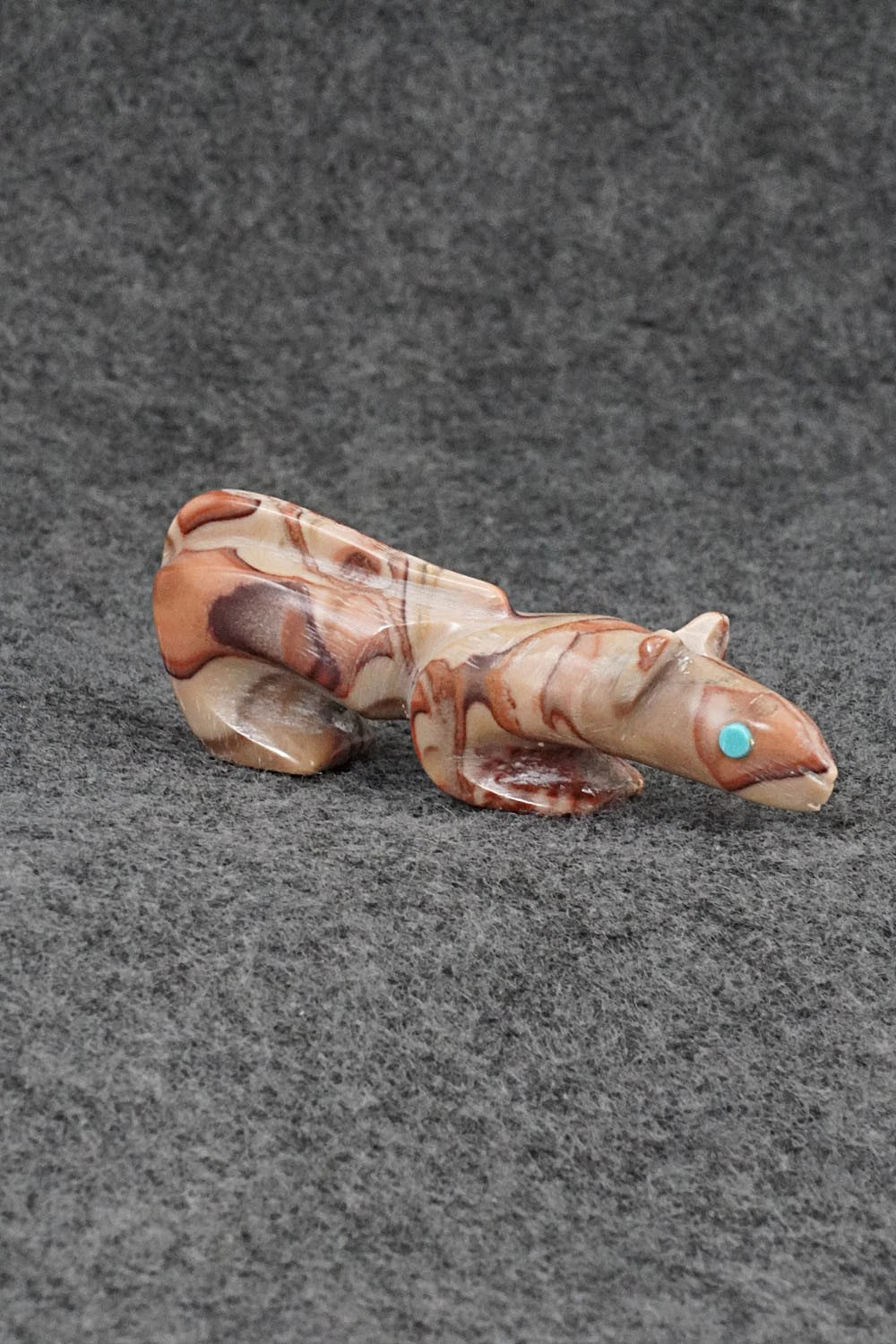 Mountain Lion Zuni Fetish Carving - Ronnie Lunasee
