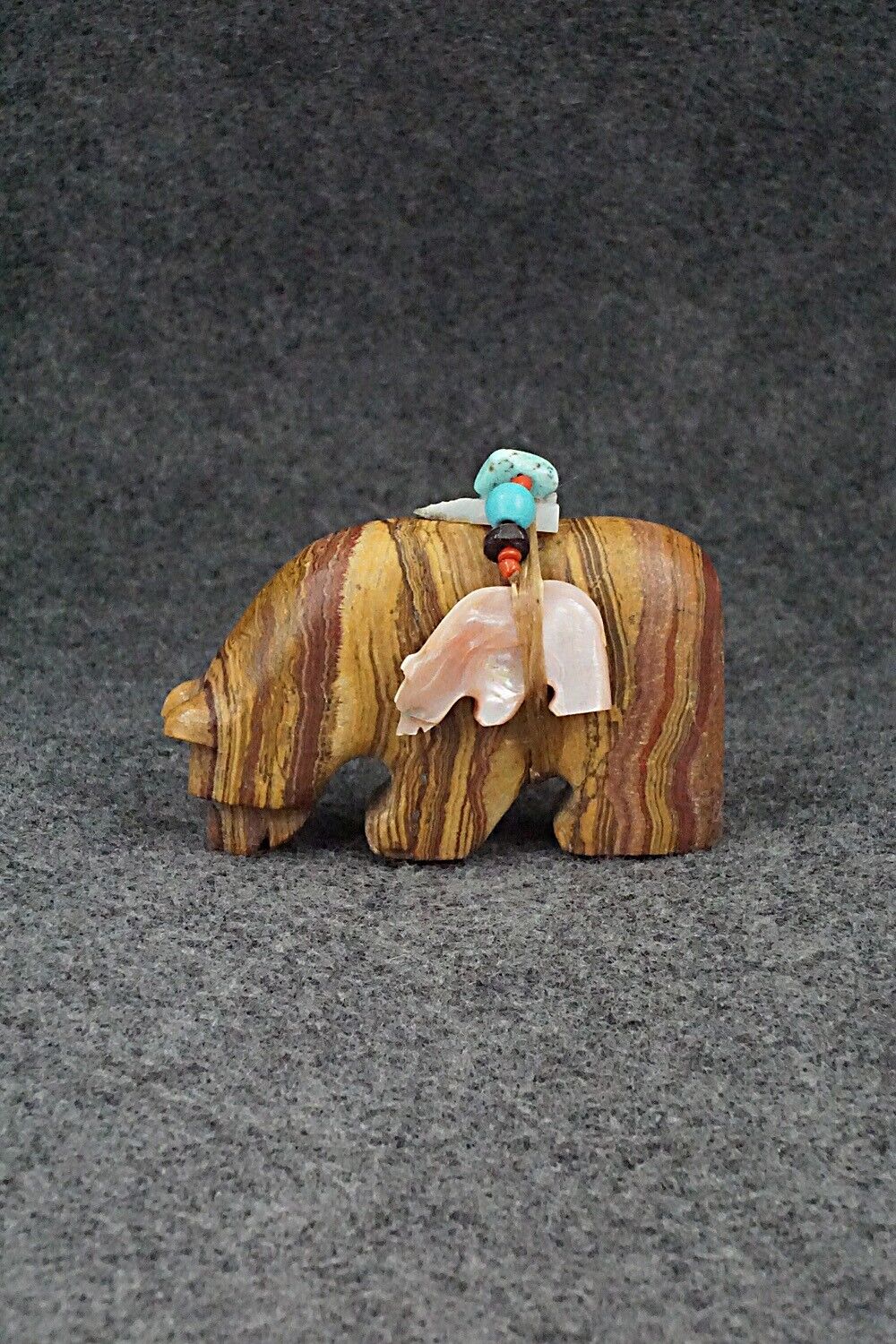 Bear & Cub Zuni Fetish Carving - Douglas Martza