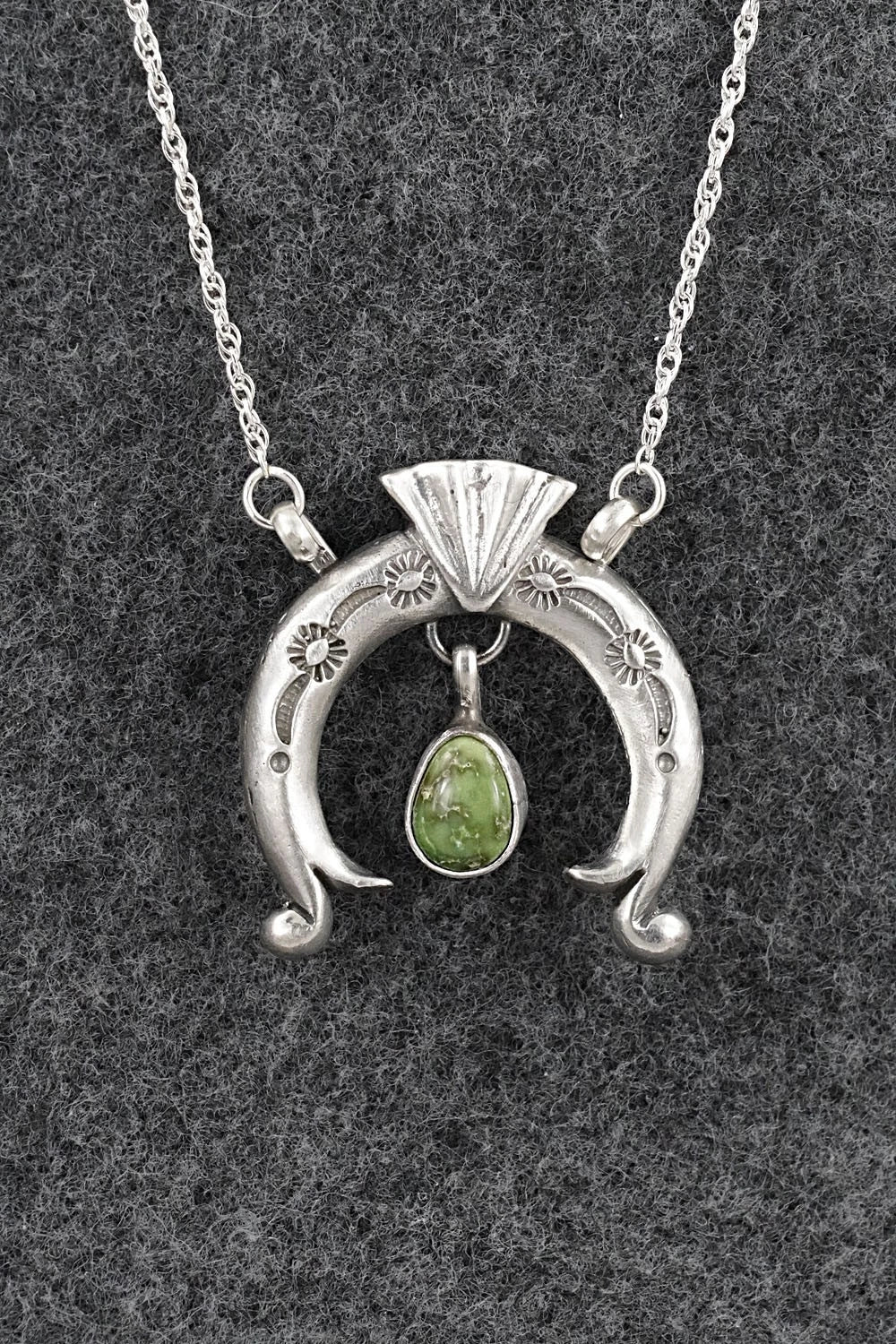 Turquoise & Sterling Silver Necklace - Gary Shorty