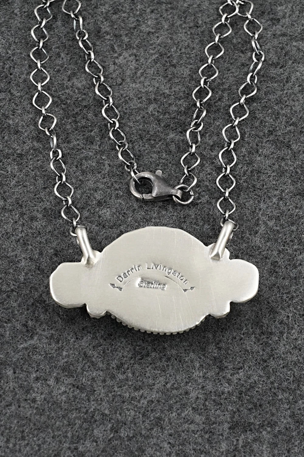 Turquoise & Sterling Silver Necklace - Darrin Livingston
