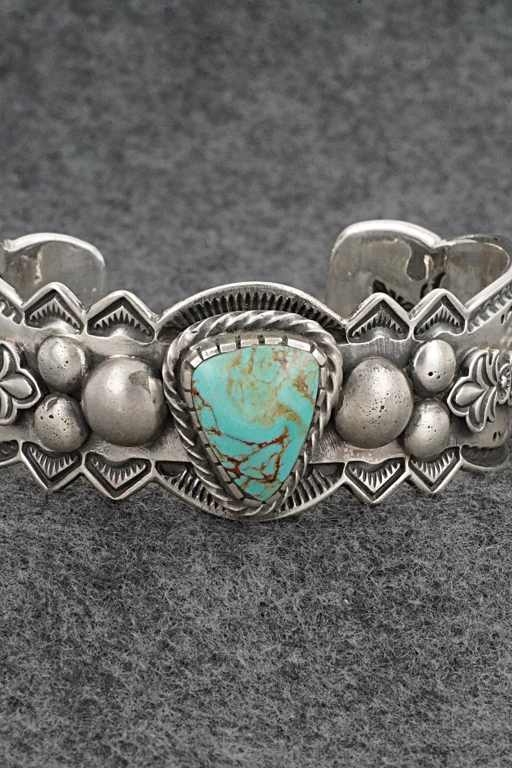 Turquoise & Sterling Silver Bracelet - Roland Dixson