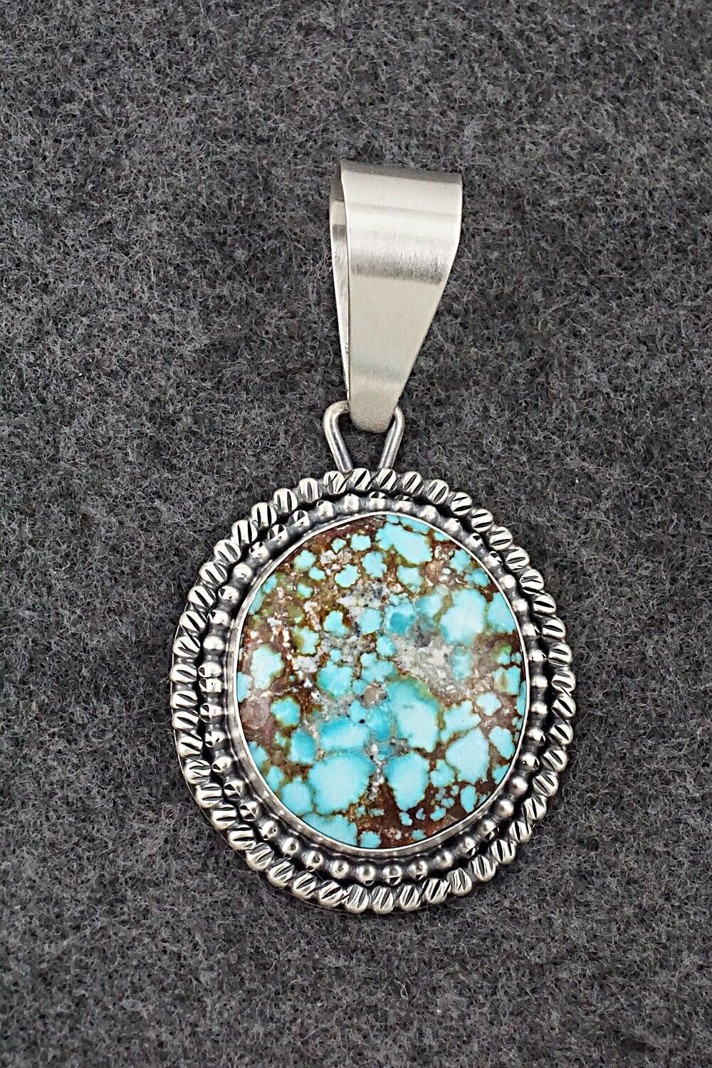 Turquoise & Sterling Silver Pendant - Daniel Benally