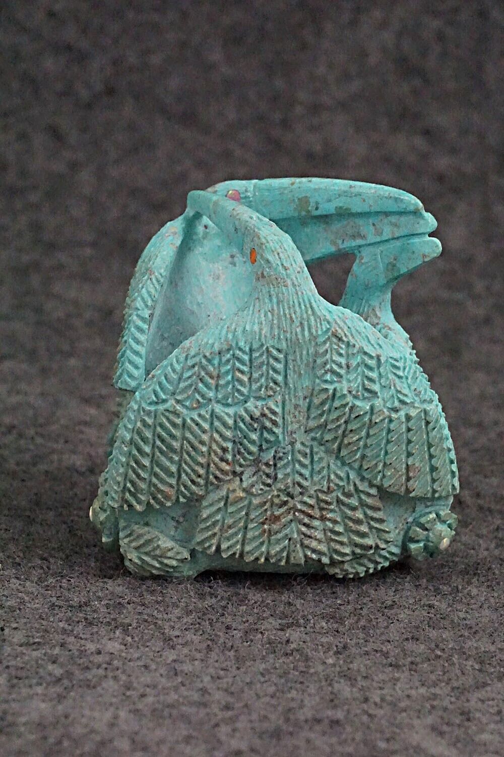 Toucans Zuni Fetish Carving - Destry Siutza