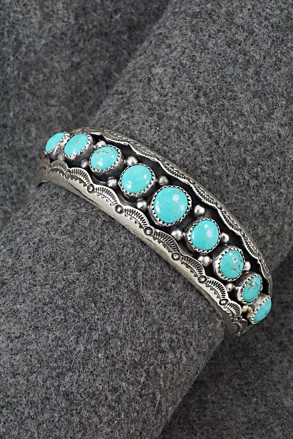 Turquoise & Sterling Silver Bracelet - Wilbert Muskett Sr.