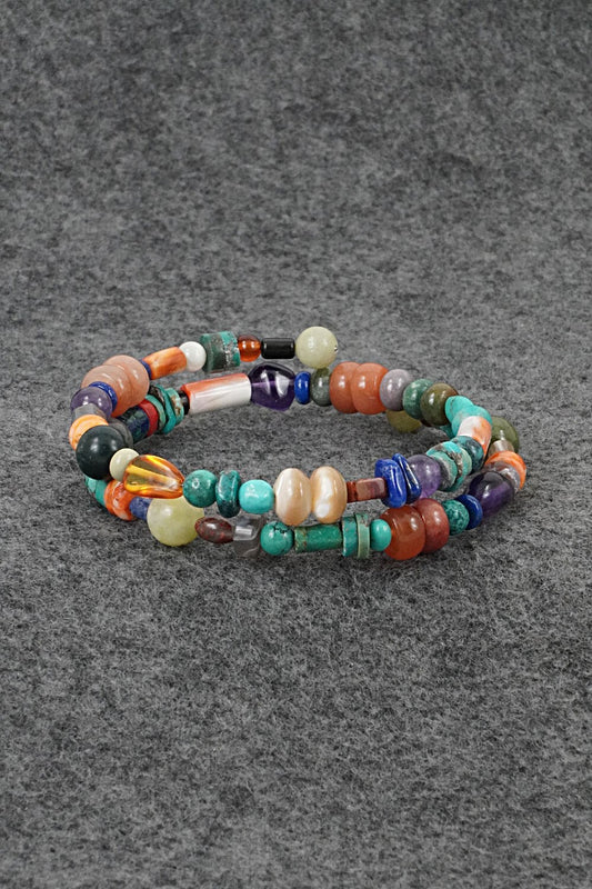 Multi-Stone Beaded Bracelet - Helen Tsosie